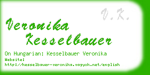 veronika kesselbauer business card